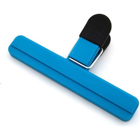 Fermeture Sachet Alimentaire, 3pcs Alimentaire D'étanchéité Clips Plastique Pince Sachet Clip Fermeture pour Emballage Cuisine Snack et Sac Ouvert(15.3cm,blau) (1/5)