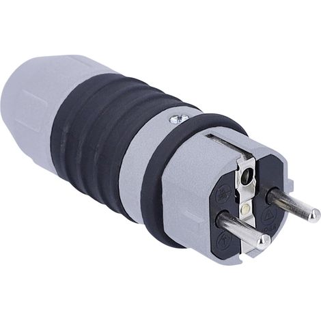DuroConn Stecker 230V 16A IP54 grau/schwarz (1/5)