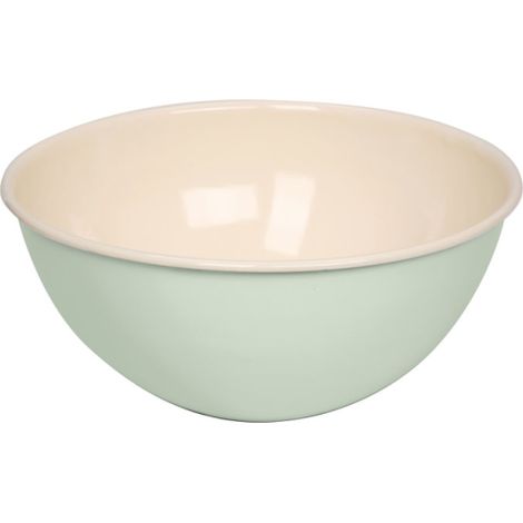 Riess Saladier et porte-fruits Ø22cm Émail Classic Pastel Vert Nil