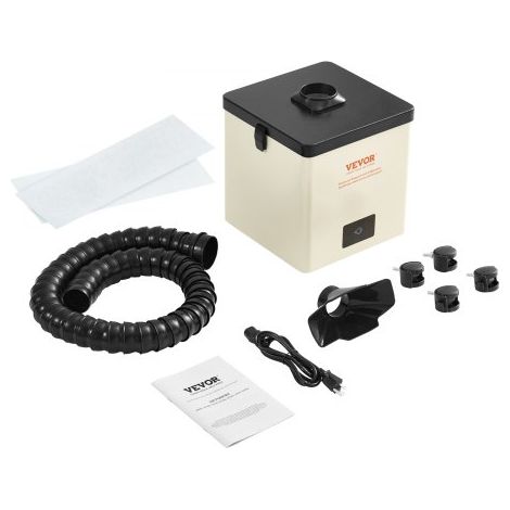 Lötrauchabsaugung 100W Schweißrauchabsauger 240 m³/h Mini Desktop Lötrauchabsorber 5800U/min 3-Stufen-Filter Lötrauch Absaugung für Lötstation Schweißarbeiten (1/5)