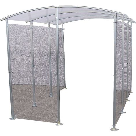 Mottez, Abri métallique, abri, modèle à fixer au mur, 6 m²,