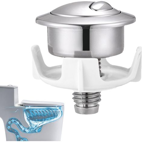 Bouton de Chasse d'Eau Poussoir WC Remplacement (1/5)