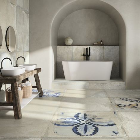 Carrelage Effet Terre Cuite ANTICO CASALE 60x60 cm Ecru Antico (1/5)
