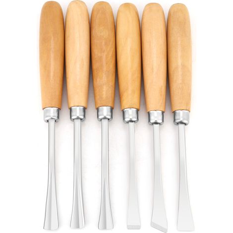 6-teiliges Holzmeißel-Set, professionelles Holzschnitzmeißel-Set, Schnitzwerkzeuge, Heimwerkerbedarf