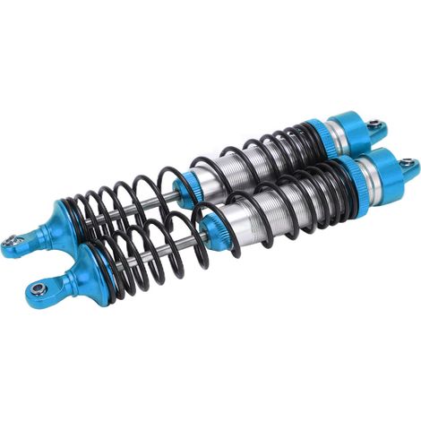 2 Pièces Amortisseurs RC en Alliage d'Aluminium, Pièces de Rechange pour Traxxas UDR, Bleu (1/5)