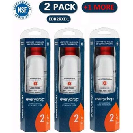 Lot de 3 filtres pour réfrigérateur Everydrop by Whirlpool Ice and Water 2, EDR2RXD1 (1/4)