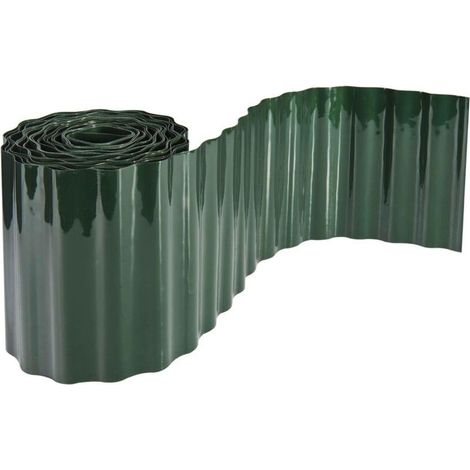 Classic lawn edging, lawn edging, flowerbed edging, mowing edging, green, 500gsm, 9m x 20cm (1/2)