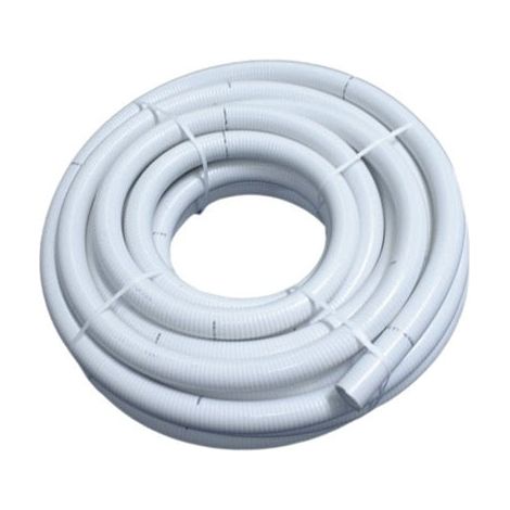 Tuyau PVC semi rigide Longueur 15M diamètre 50mm extérieur  Blanc souple diam intérieur 43mm ZENLYS Piscine au sel ou chlore (1/4)