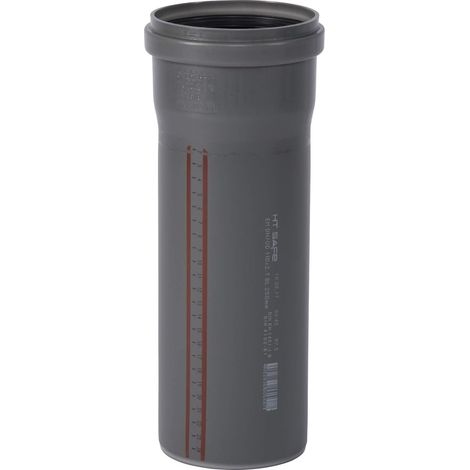 1 Tuyau En T Avec Manchon Dn 110 Mm 250 Mm Gris Norme Din En 1451-1 Pour Construction