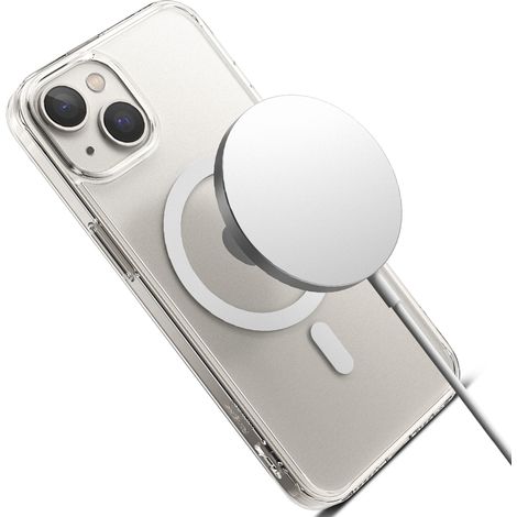 Soporte magnético Ringke Fusion MagSafe para iPhone 14 Plus/15 Plus, acabado mate transparente. (1/5)