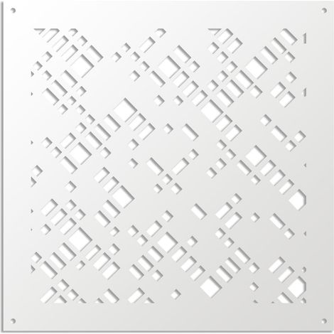 PIXEL - Panneau ajouré en PVC - Brise-soleil - Dimension : 50x150 cm - Couleur : noir