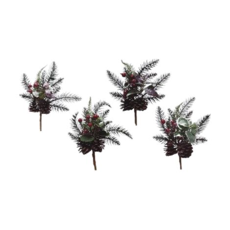 Pick C/Foglie/ Bacche 30cm FLORA