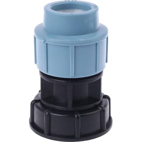 YMYNY 1 Stück IBC-Tankadapter S60 x 6 auf 32 mm, gerade Schlauchverschraubung, Zubehör, Gartenwasserrohrverschraubung, Werkzeugverbinder (1/4)