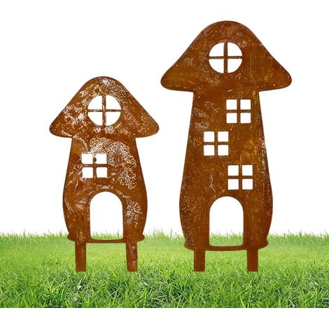 Gartenstäbe Wetterbeständige Rostfreie Außendekoration Outdoor Gartenkunst und Gartendekorationen Für Rasenfläche Garten Pflanze Gehweg Blumentöpfe Pflanzgefäße Terrasse (1/5)