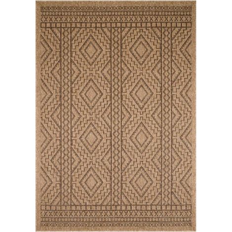 Tapis extérieur kilim 50x80 marron rectangle JUTE ART 2