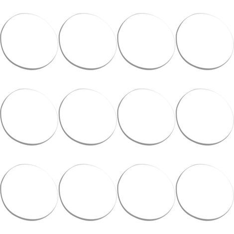 Lot de 12 patins antidérapants transparents 25 mm avec ventouses pour (1/5)