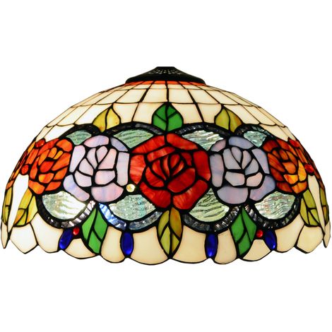 Abat-jour Tiffany en vrac série Rosy D-40cm