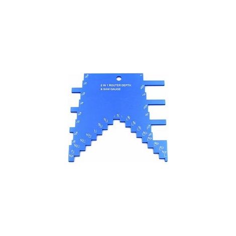 Jauge de profondeur portable en alliage d’aluminium pour défonceuse et scie de table, travail du bois – (1/5)