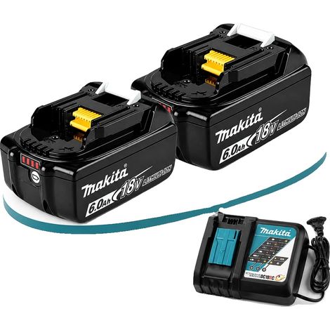 Batterie de perceuse rechargeable, 18V, capacité de 6,0Ah, 2PC 6Ah DC18RC Rapide (1/2)