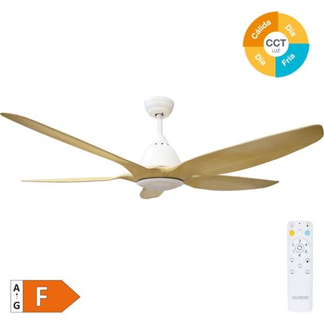 Ventilador techo Kilwa regulable y mando Ø152 DC Blanco (1/5)