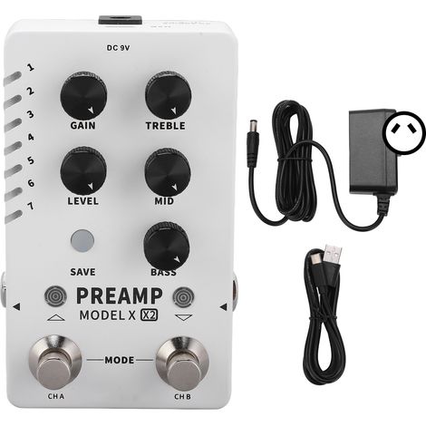 Préampli numérique pédale d'effets multicanaux boîtier GIR échantillonneur 100-240V (1/5)