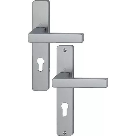 Ensemble sur plaque Toulon - Aspect inox - Clé I