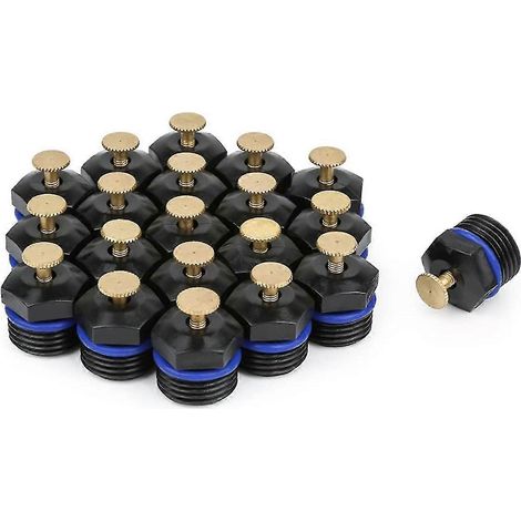 Lot de 20 buses d'arrosage atomisantes, brumisation de jardin à 360° de 1/2 pouce, pour l'arrosage agricole des pelouses. (1/5)