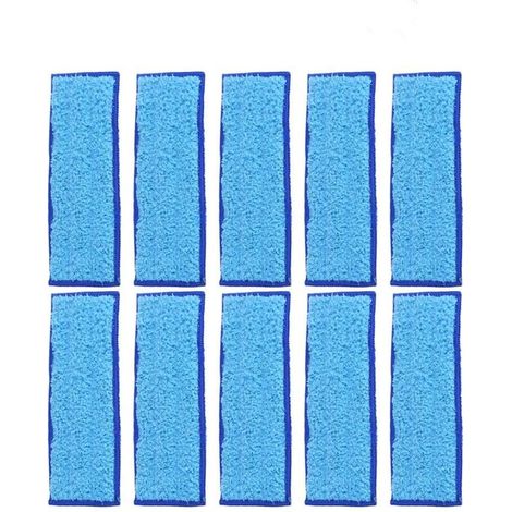 Confezione da 10 panni di pulizia in microfibra morbida, lavabili e riutilizzabili, 185 x 70 mm, per modelli 240/241 (blu) (1/5)