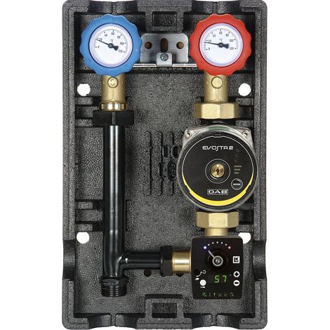 Groupe hydraulique MODULFIT mélangé et régulé avec circulateur et régulation RA130 - DN20 - Thermador