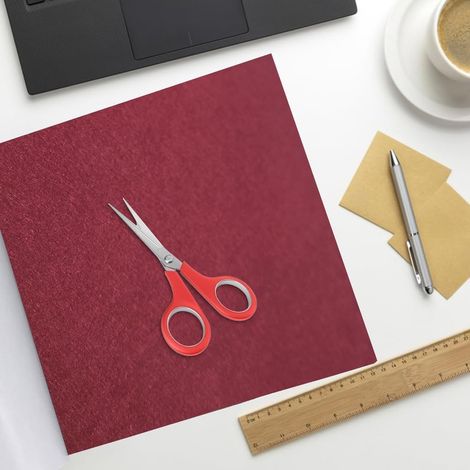Feutrine Autocollante Rouge Bordeaux 1mm, 40×220cm Rouleau Feutrine Tissu Autocollant Découpé sur Mesure aux Pieds de Canapé, Pieds de Table, Pieds de Chaise, de Boîte DIY, Dessous de Verre (1/5)