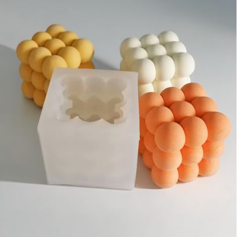 Silikon-Kerzenform – Bubble Cube