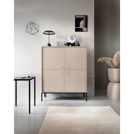 AX LIVING Große Kommode Domiti MK104 Modern und Praktisch 104cm Beige