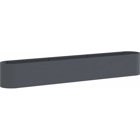 Jardin surélevé Anthracite 280 x 40 x 40 cm vidaXL