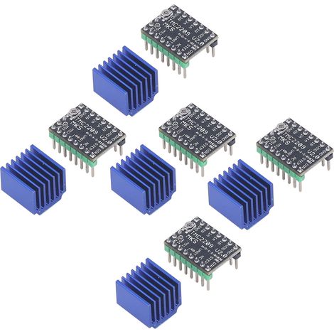 Kit de 5 modules de commande de moteur pas à pas ultra-silencieux avec dissipateur thermique 5,5-28 V MKS TMC2209 (1/5)