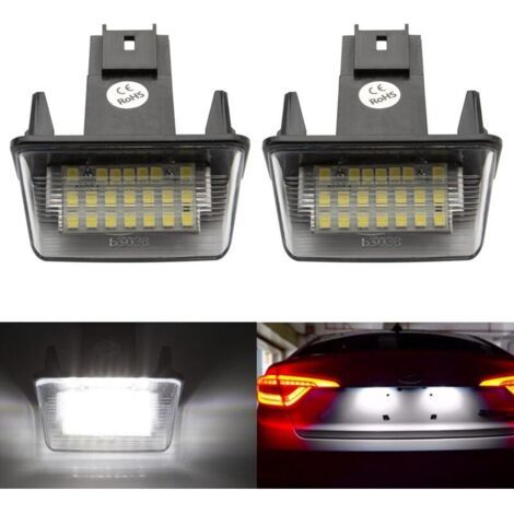 royaluxe-Éclairage Lumière Plaque D'immatriculation Arrière pour 206 207 307 308 406 407 Partner C3 C4 C5 Berlingo 6340A3 6340.A3 (1/4)