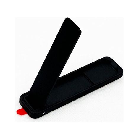 Soporte delgado para teléfono móvil, plegable horizontal y verticalmente - negro