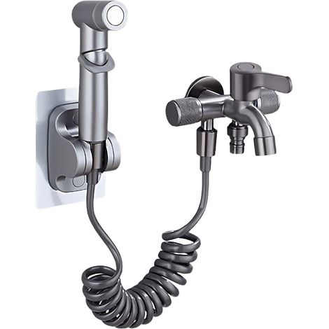 Robinet pour lave-linge, adapté à la salle de bain, multifonctionnel, en acier inoxydable, pistolet de douche pour salle de bain (1/5)