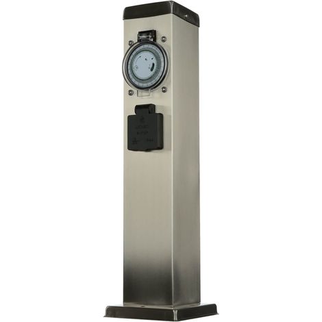 Energiesäule mit Timer außen Garten Terrasse (1/5)