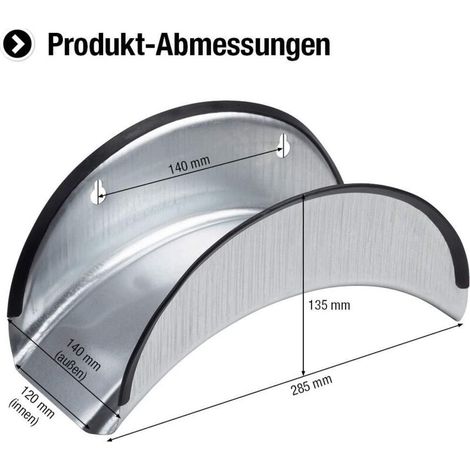 Supporto per tubo flessibile in acciaio zincato con protezione perimetrale, adatto per tubi flessibili da 25 m (1/2"), montaggio a parete, con possibilità di appendere tubi da giardino, supporto per t (1/3)