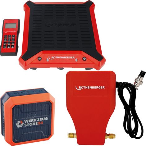 ROTHENBERGER ROSCALE 150 Báscula de refrigerante + Válvula ROSCALE + Altavoz Bluetooth - 1000005062-1000005505-Set (1/5)