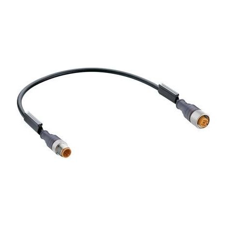 Belden 12018-1 Connettore confezionato per sensore o attuatore M12 Spina dritta, Presa dritta 30.00 cm Numero di poli: (1/2)
