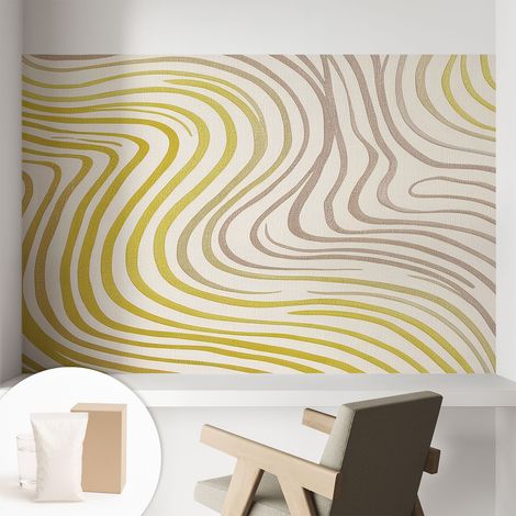 Papier peint avec colle pour décoration moderne de salon chambre à coucher cuisine et bureau Facile Élégance fluide 104x70 cm (1/5)
