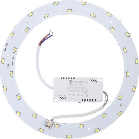 Panneau LED circulaire magnétique 15 W 220-240 V SMD 5730 à 30 LED, plafonnier LED (lumière blanche pure) (1/3)