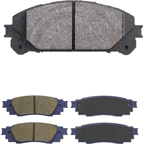 KIT PASTIGLIE FRENO ANTERIORI E POSTERIORI compatibile con TOYOTA YARIS VERSO (P2) / PASTIGLIE FRENANTI AUTO OEM P 83 051,P 83 052 / SOSTITUZIONE DIRETTA / BASSA POLVERE / SILENZIOSO