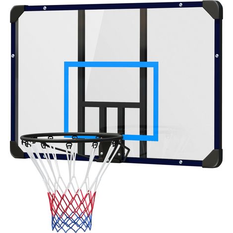 Panier basket mural universel filet indéchirable cadre acier inoxydable 113 x 61 x 73 cm