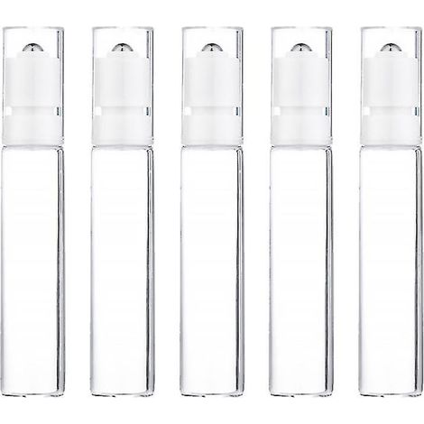 5 wiederbefüllbare Glasflaschen