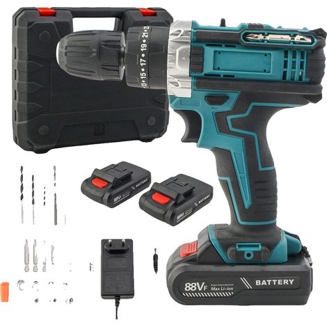 Visseuse Électrique, 28 Nm de Couple, Réglages de Vitesse Doubles, Bleu, UE-a (1/2)