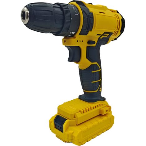 Perceuse Visseuse Sans Fil Multifonction, Perceuse à Percussion Rechargeable avec Batterie, Tournevis Électrique Compact pour Bricolage et Montage de Meubles