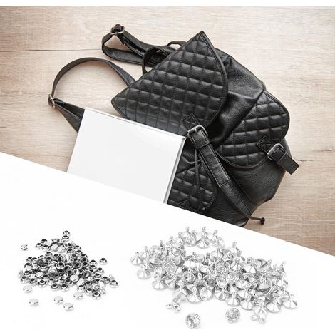 Rivets décoratifs strass 12mm pour projets cuir DIY et artisanat (1/3)