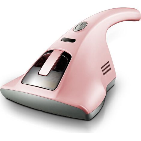 Bed Vacuum Cleaner, Handheld Vacuum Cleaner for Bed Sofa Mattress Pillows Fabric Sofas Carpet Cleaning Pink (1/5)